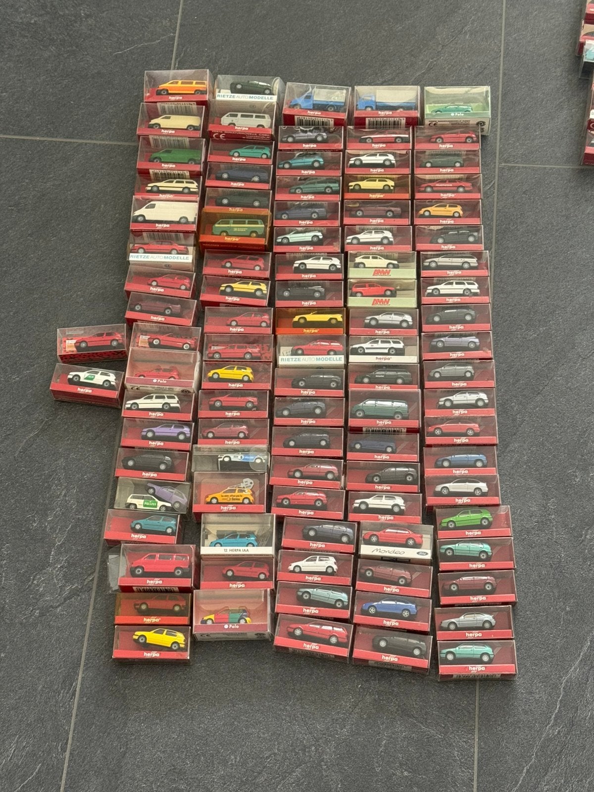 Grote verzameling +\- 200 Herpa modelauto’s- schaal 1.87, Ophalen, Zo goed als nieuw, Auto, Herpa