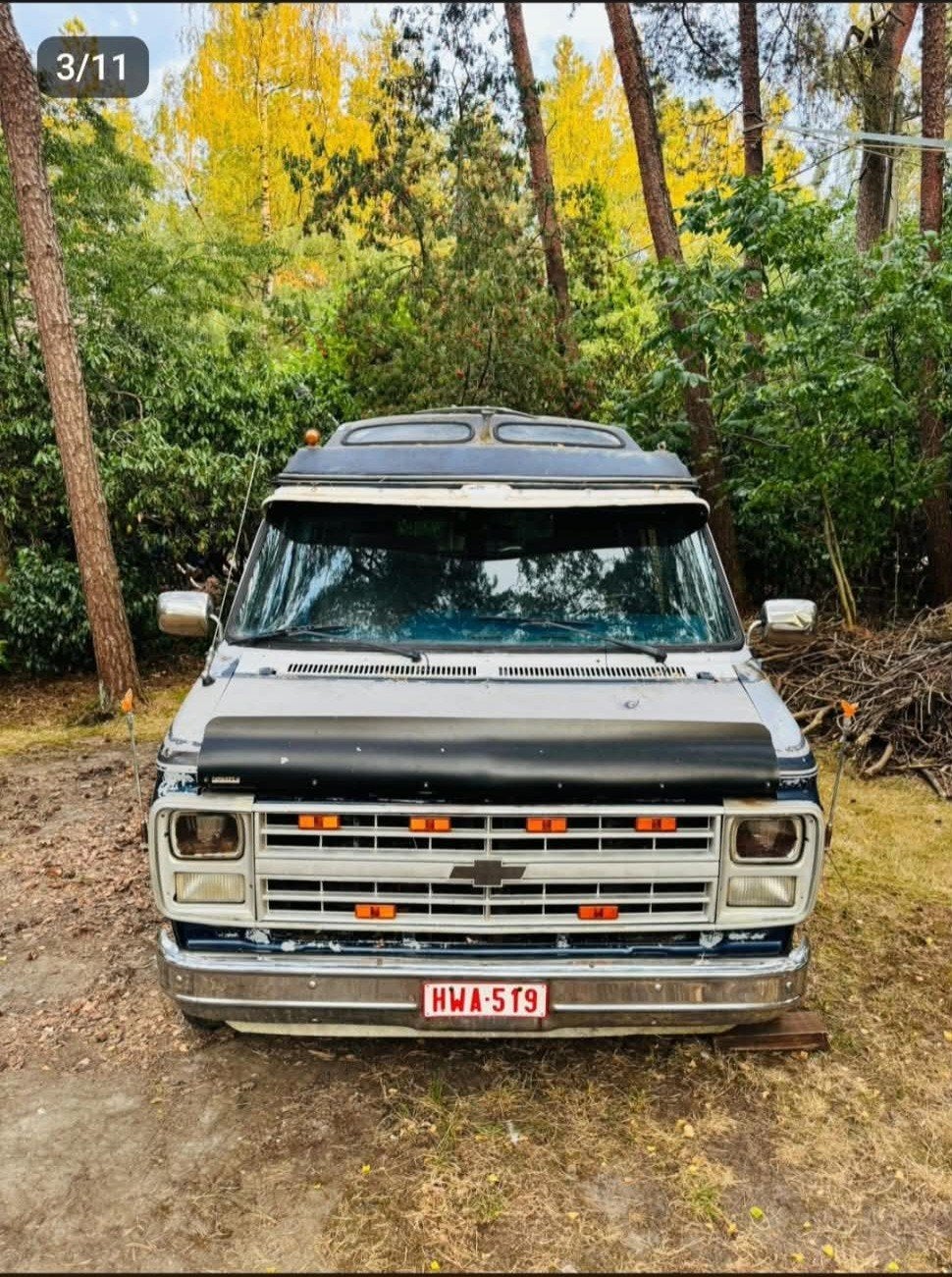 Chevy van G20 1986 5.0L Benzine LPG Belg, Auto's, Automaat, Achterwielaandrijving, Particulier, LPG