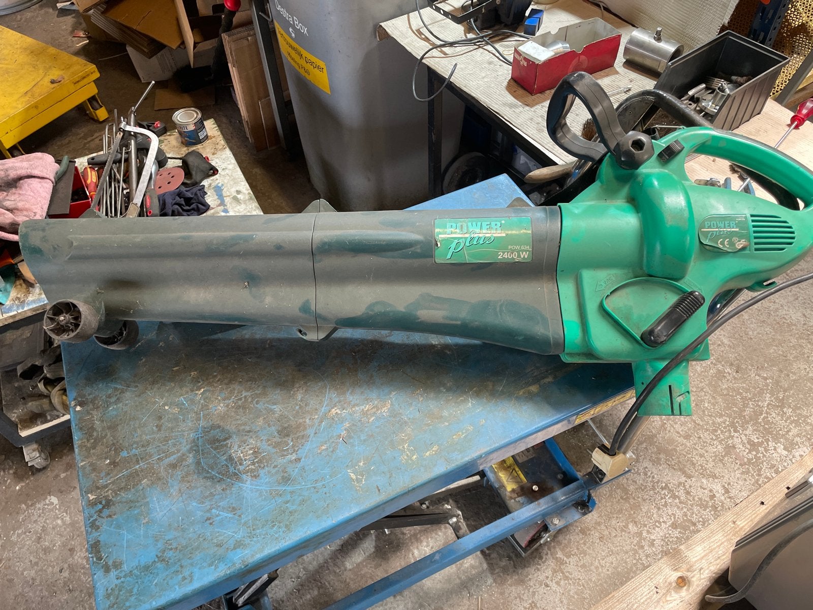 Krachtige Power Plus bladblazer 2400W, Ophalen, Gebruikt, Elektrisch, Handgedragen