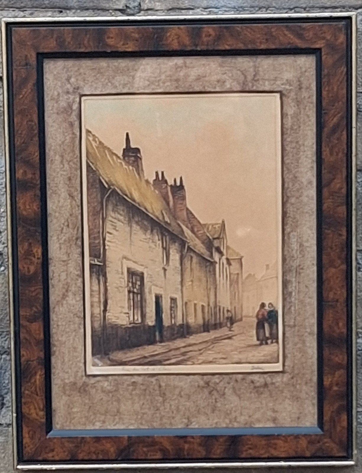 Roger Hebbelinck/Berlin. *Zie tekst.  Ca 1940. 28/37 cm., Antiek en Kunst, Kunst | Etsen en Gravures, Ophalen, Ets, Architectuur