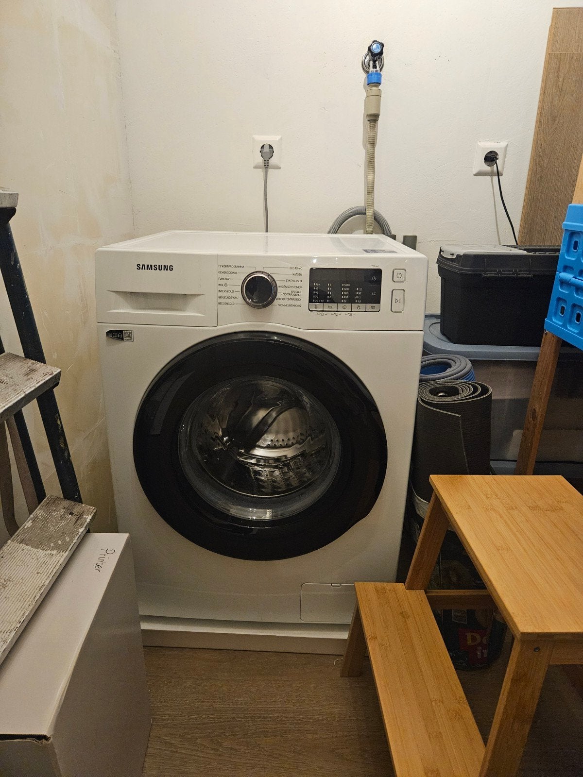 Wasmachine samsung ecobubble, Witgoed en Apparatuur, 6 tot 8 kg, Ophalen, 1200 tot 1600 toeren, 85 tot 90 cm