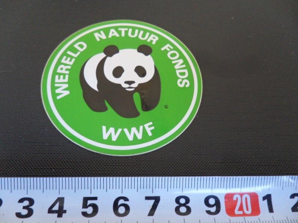 sticker WWF  Wereld Natuur Fonds   Panda  *, Verzamelen, Ophalen, Zo goed als nieuw
