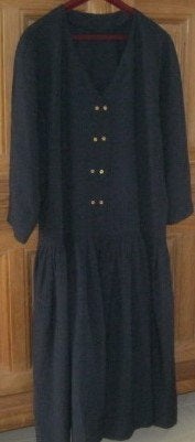 Jurk donkerblauw mt 42/44, Blauw, Maat 42/44 (L), Ophalen of Verzenden, Zo goed als nieuw