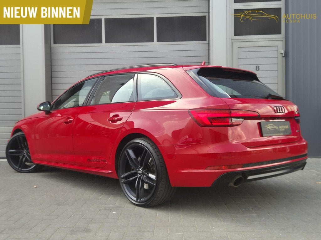 Audi A4 Avant 2.0 TFSI quattro S-line/RS/Pano/B&O/ACC/Virtua, Automaat, Gebruikt, Zwart, 4 cilinders