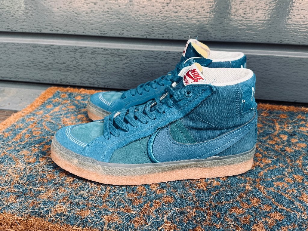 ZGAN: Nike SB Zoom Blazer Mid Premium Plus – Maat 41-42, Blauw, NIKE, Ophalen of Verzenden, Sneakers of Gympen