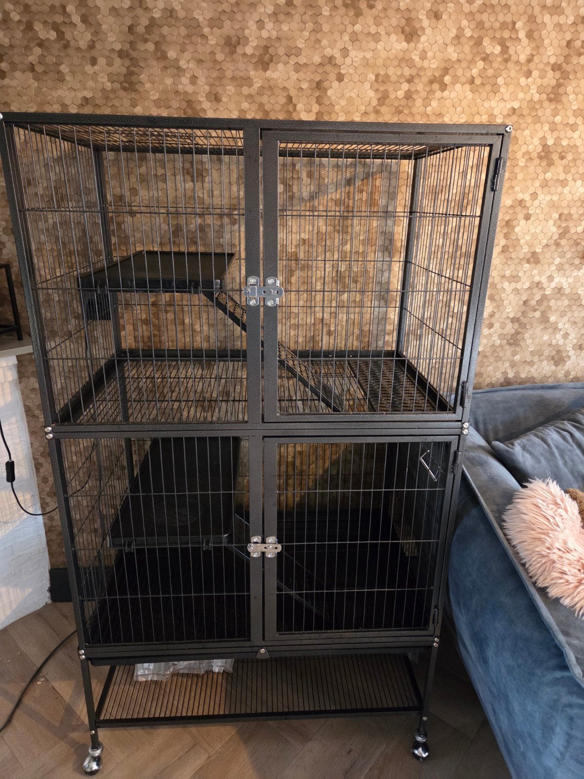 Keddoc Rattenkooi Home Studio - Dierenverblijf - 78x52x138 c, Ophalen, Zo goed als nieuw, Metaal, Overige typen