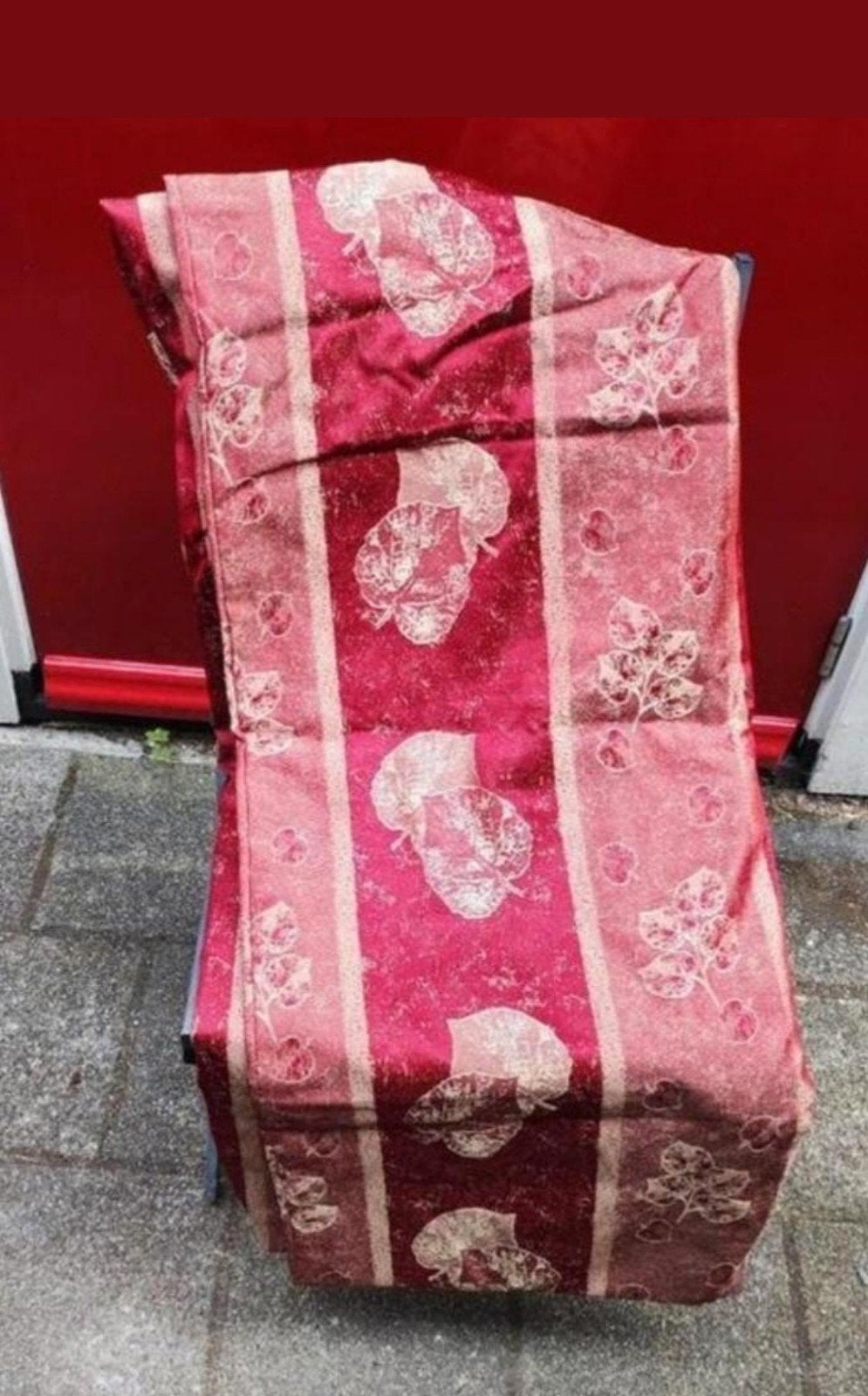 Twer grote gordijnen, Rood, Ophalen of Verzenden, Zo goed als nieuw, Gordijn