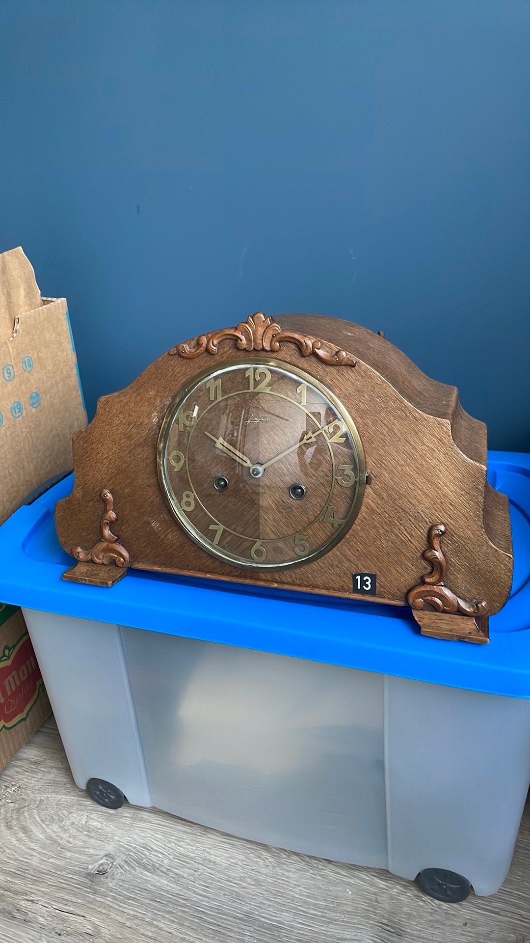 Antieke klok Junghans, Antiek en Kunst, Ophalen of Verzenden