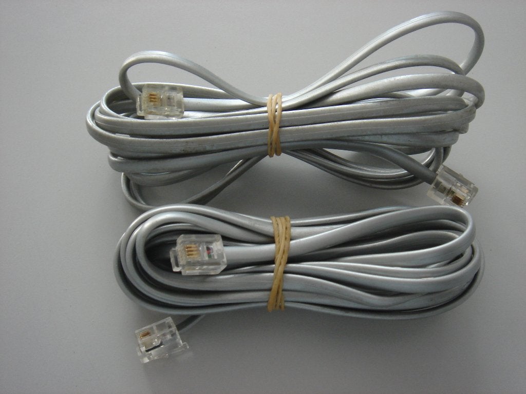 Telefoonkabel 2 x 3 mtr., Ophalen of Verzenden, Gebruikt