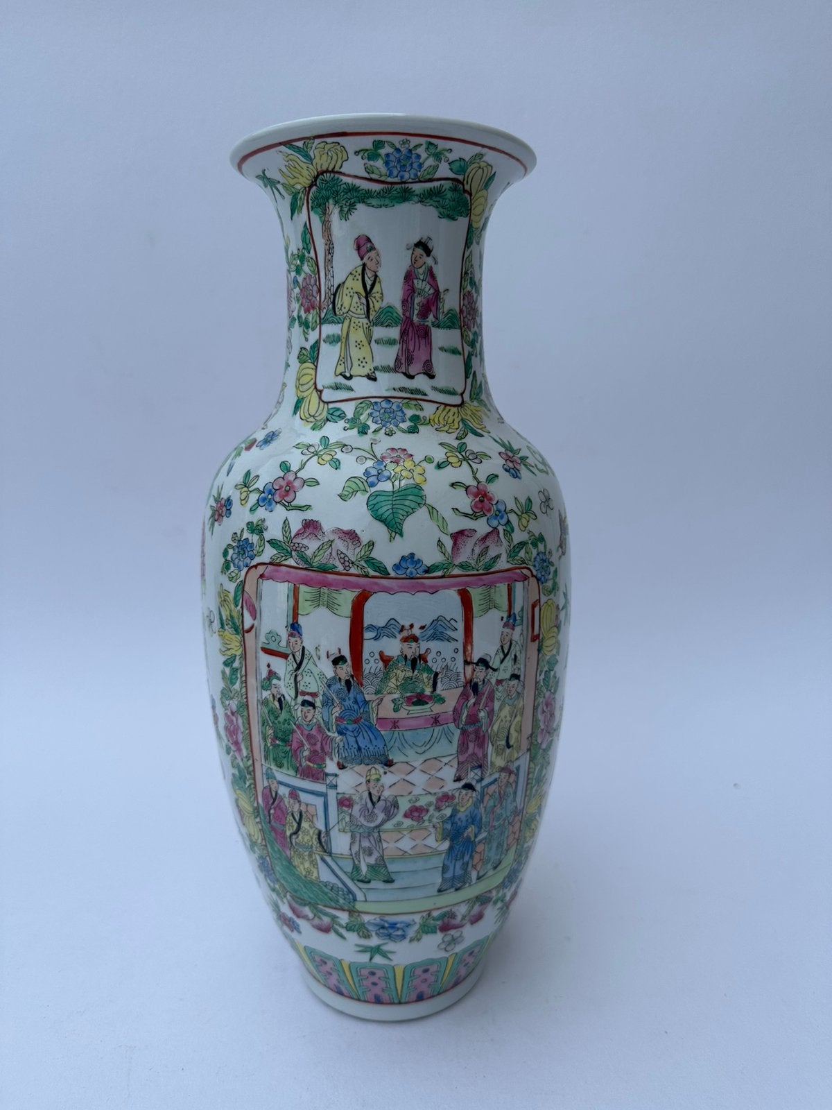 Grote Chinese fam rose vaas, Antiek en Kunst, Antiek | Vazen, Ophalen of Verzenden