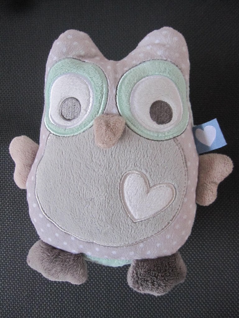 Tiamo uil 19 cm grijs mint groen 5 euro, Ophalen of Verzenden, Zo goed als nieuw, Overige typen