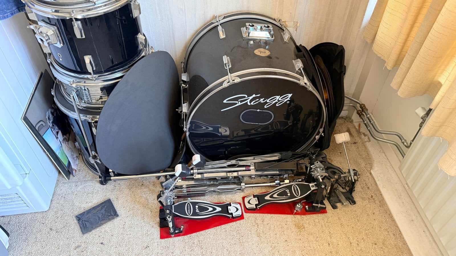Stagg Drums Tim Universe of Music drumstel met bekkens, Ophalen, Gebruikt, Overige merken