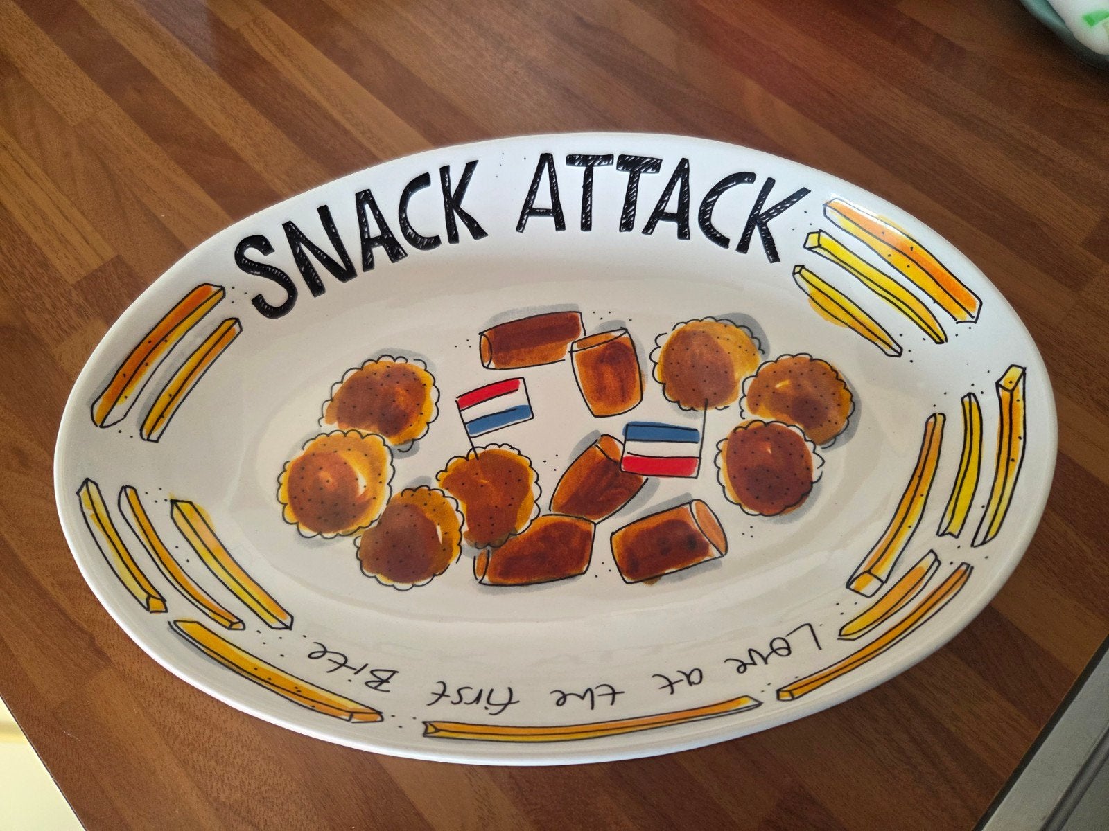 Snackschaal Blond Amsterdam - Snack Attack, Ophalen, Zo goed als nieuw, Aardewerk, Schaal of Schalen