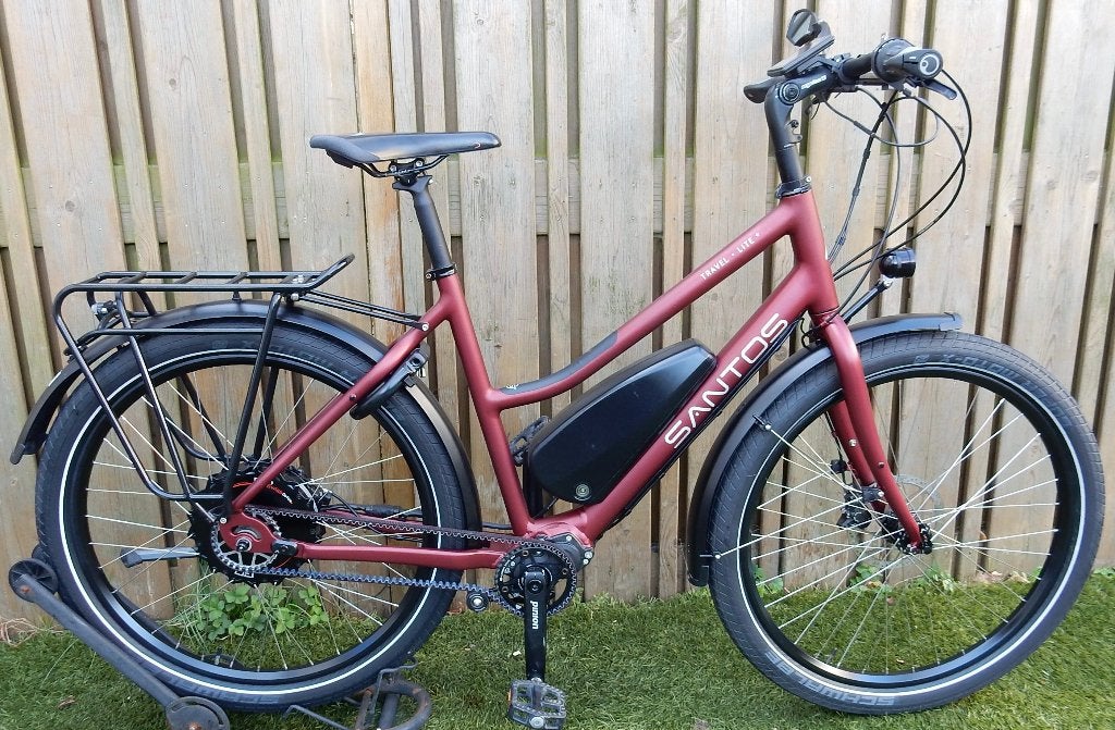 Travel Lite+ E-bike 53 Cm Pinion 1.12 +XT Schijfremmen+Riem, Zo goed als nieuw, 51 tot 55 cm, 50 km per accu of meer, Ophalen