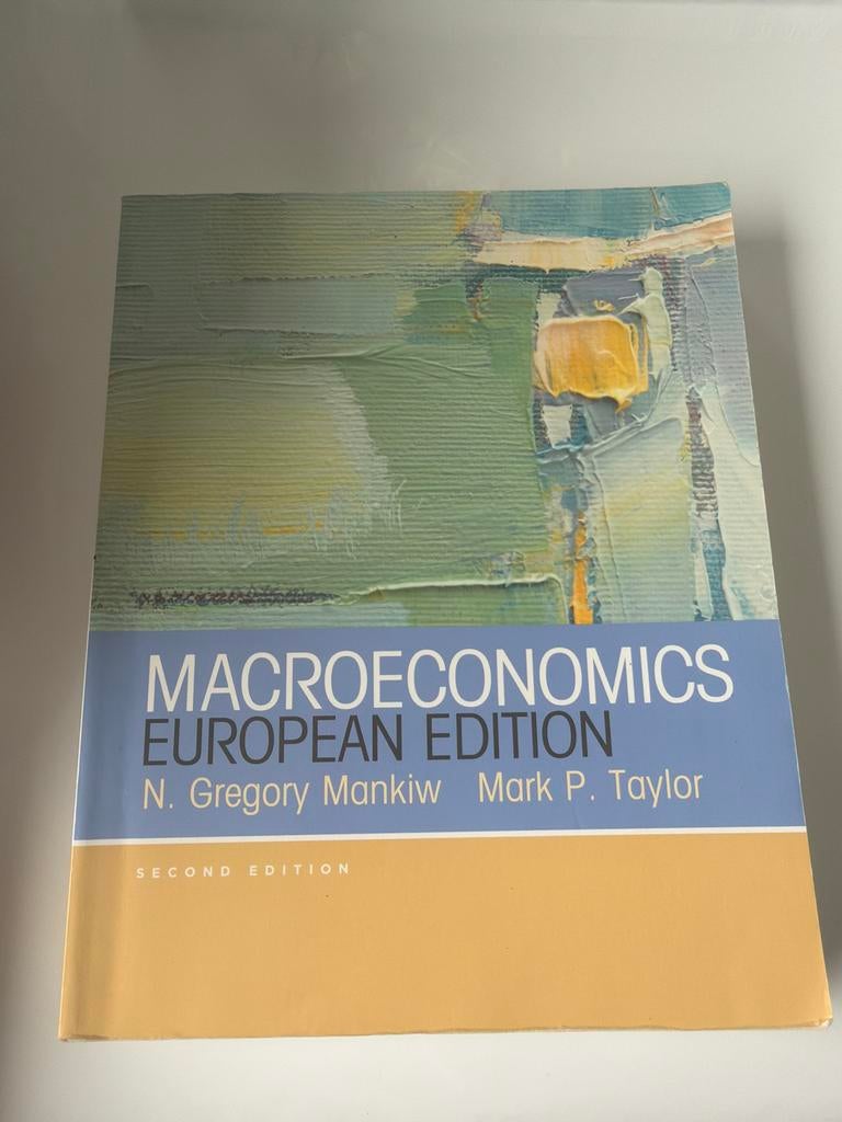 Macroeconomics European Edition - N. Gregory Mankiw, Boeken, Ophalen of Verzenden, Zo goed als nieuw