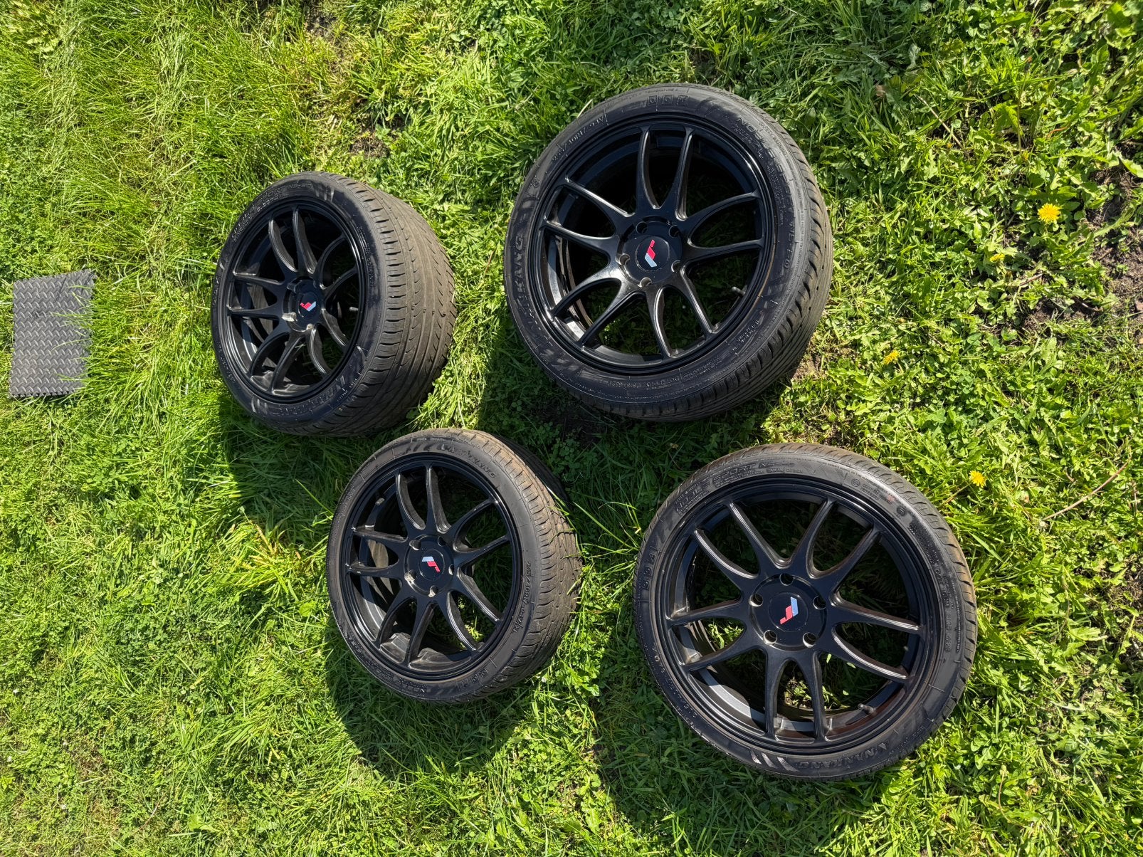 17 inch velgen, 5x114,3, JapanRacing, Ophalen, Zo goed als nieuw, Overige schalen, Onderdeel