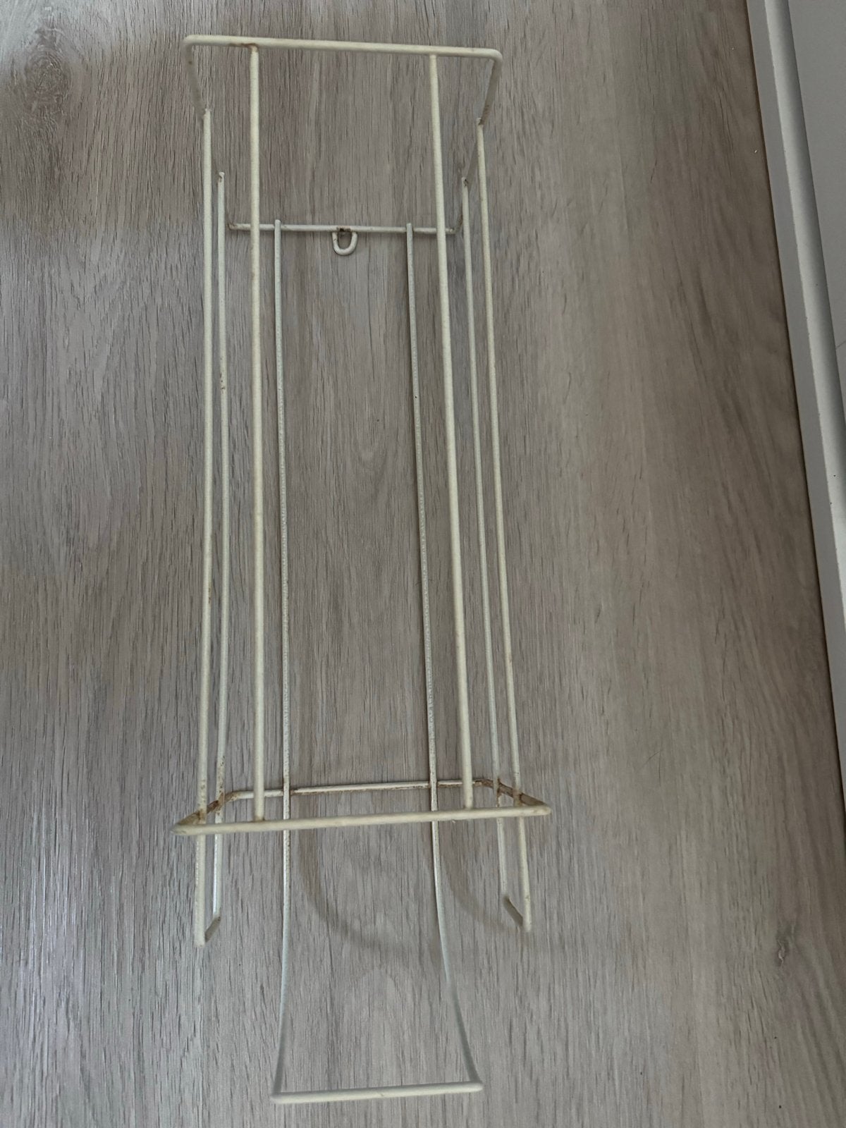 Vintage toiletrolhouder - Crèmekleurig metaal, Ophalen of Verzenden, Gebruikt, Toilet