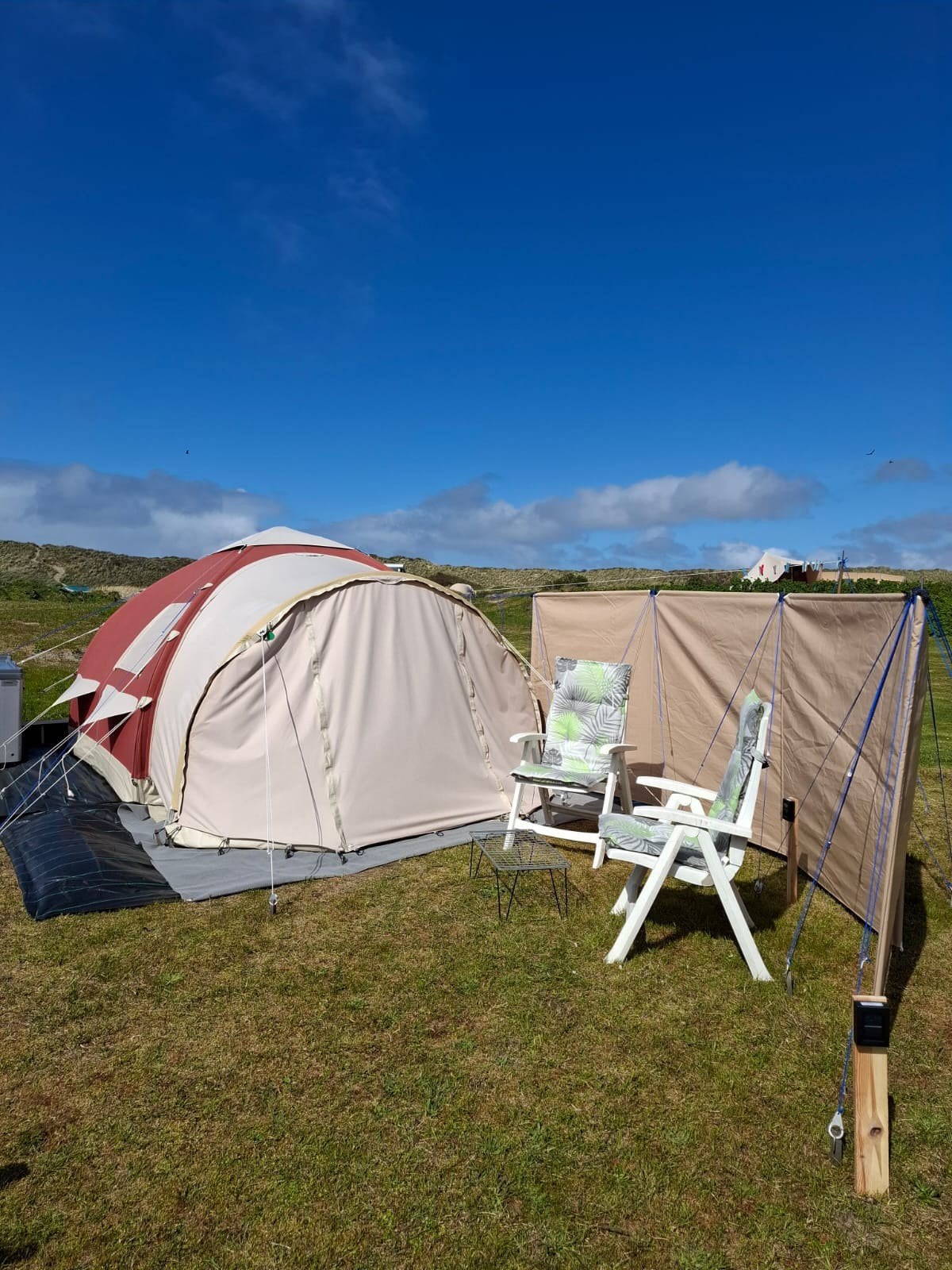 KARSTEN TENT 280X280 STORTEMELK VLIELAND, Ophalen, Gebruikt, Tot en met 3