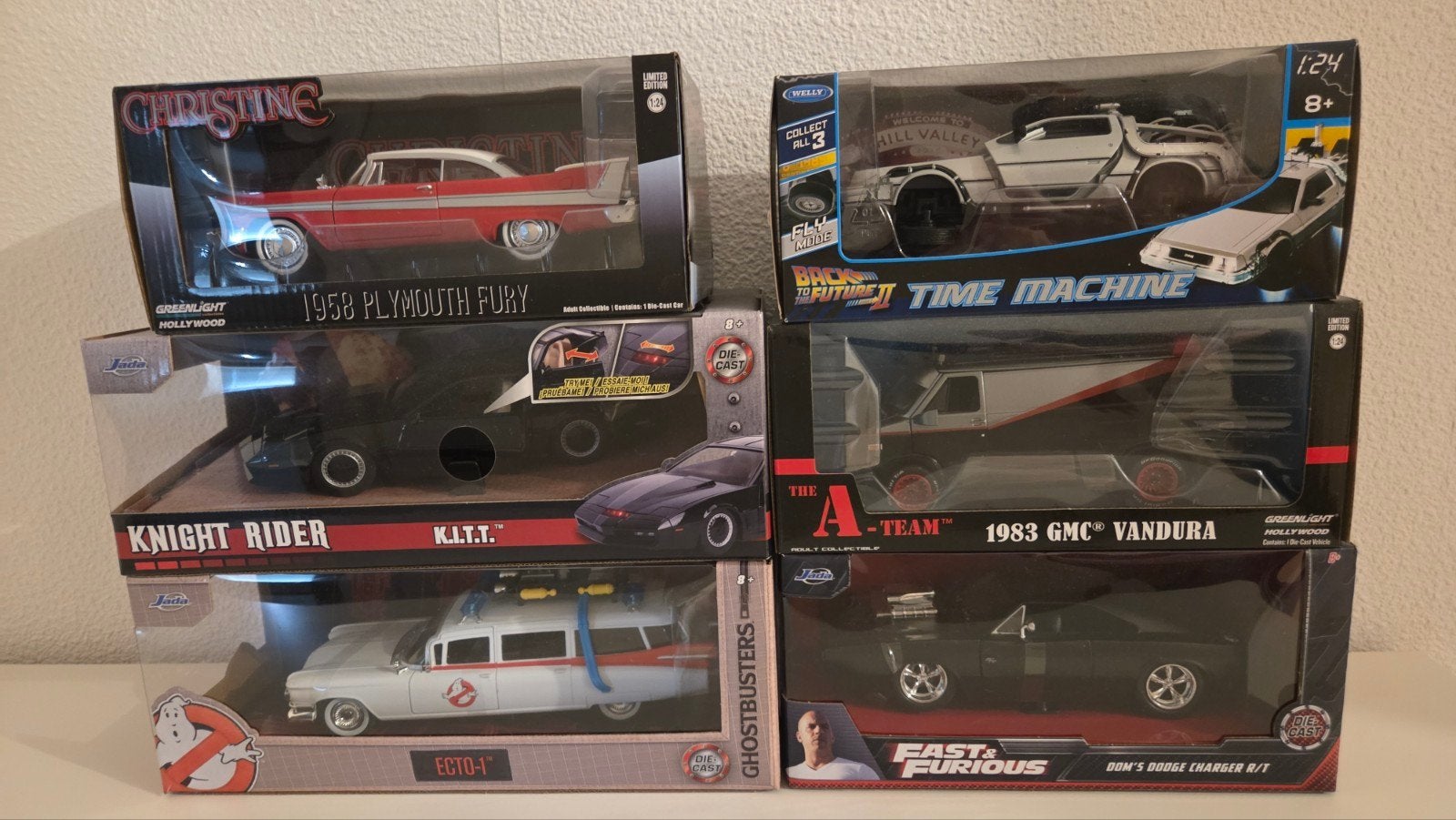 Modelauto's uit films en series - 6 stuks, Hobby en Vrije tijd, Overige merken, 1:50 of kleiner, Auto, Nieuw