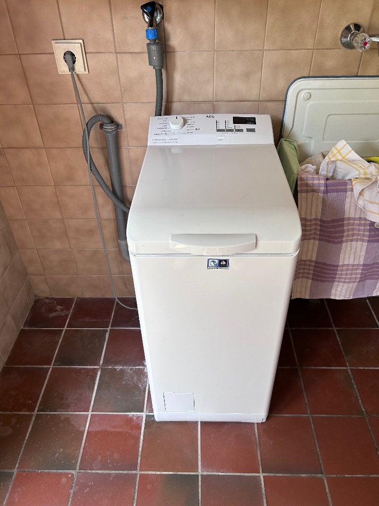wasmachine 6 kg AEG Lavamat 6000 Series bovenlader, Witgoed en Apparatuur, Wasmachines, Ophalen, 1200 tot 1600 toeren, Gebruikt