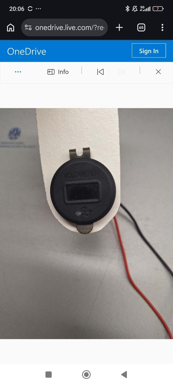 USB-oplader met Voltmeter voor Auto/Boot, Ophalen, Nieuw