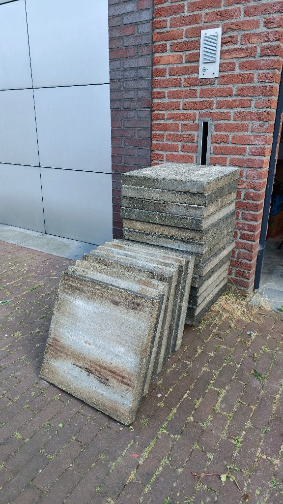 50x50 betontegels, Ophalen, Gebruikt, 5 tot 10 m², Beton