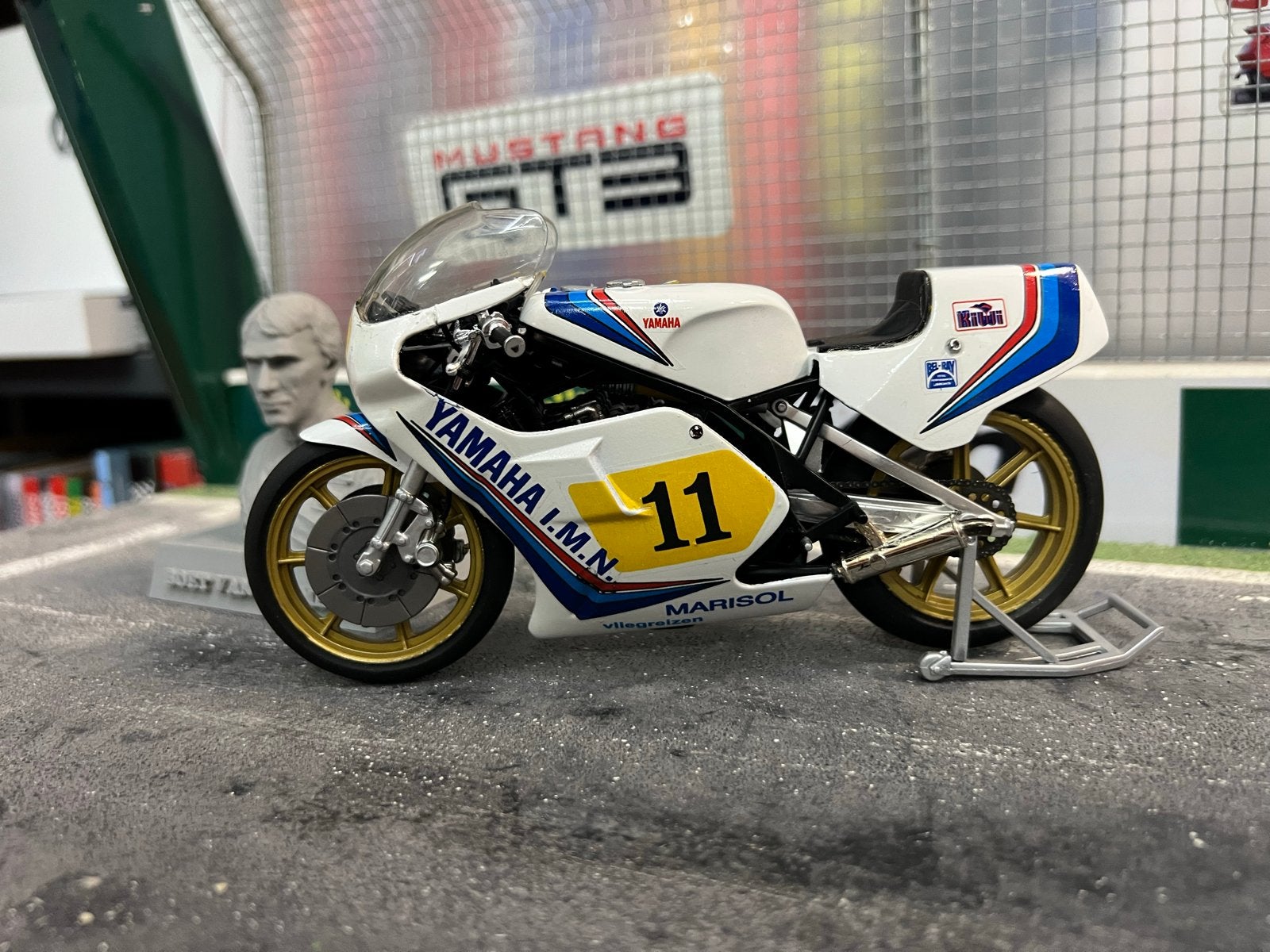 1/12 Yamaha Boet van Dulmen ombouw met 3D print buste, Overige merken, 1:50 of kleiner, Overige typen, Ophalen of Verzenden