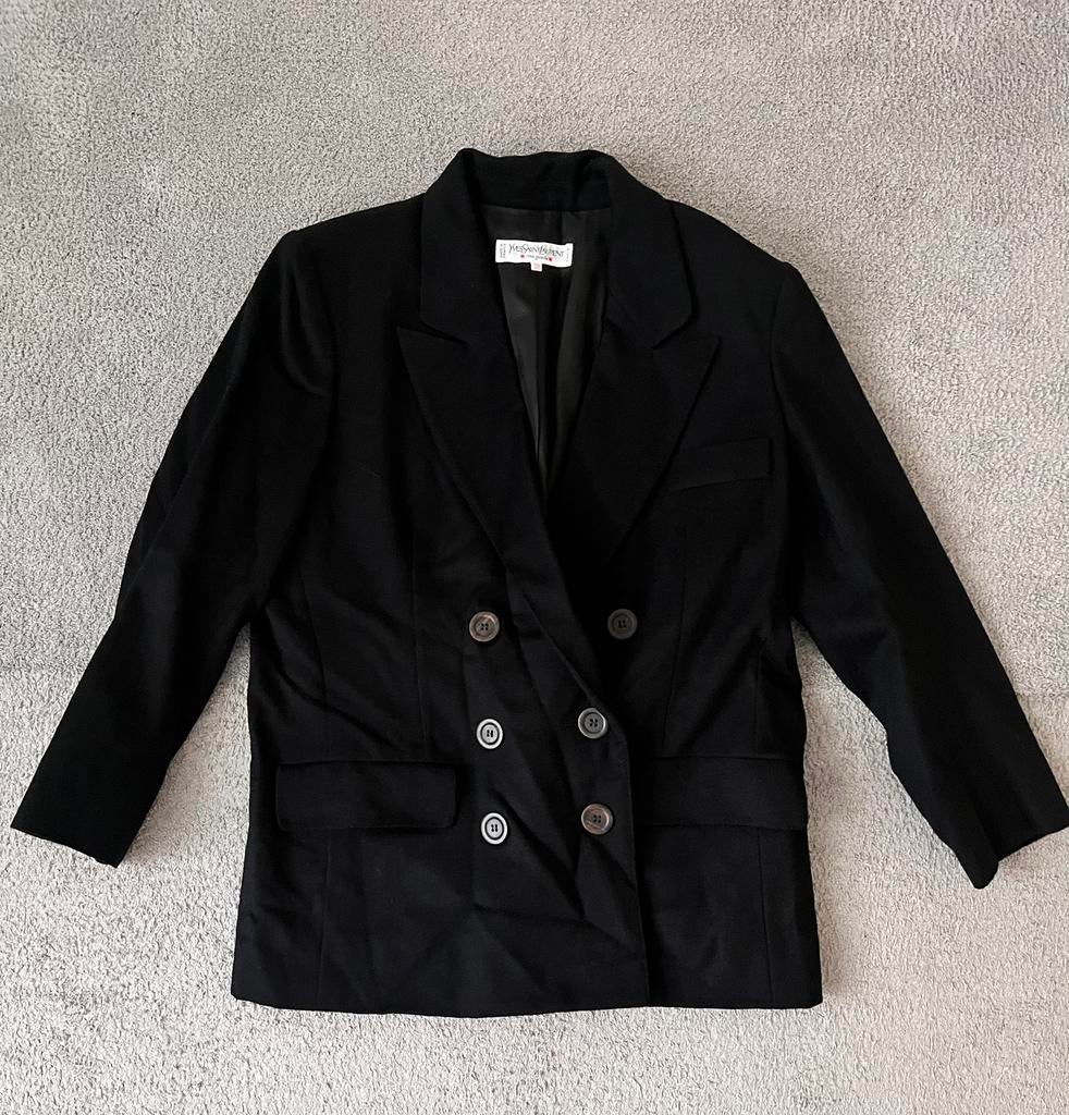 Yves Saint Laurent jas origineel!, Maat 38/40 (M), Zwart, Ophalen of Verzenden, Zo goed als nieuw
