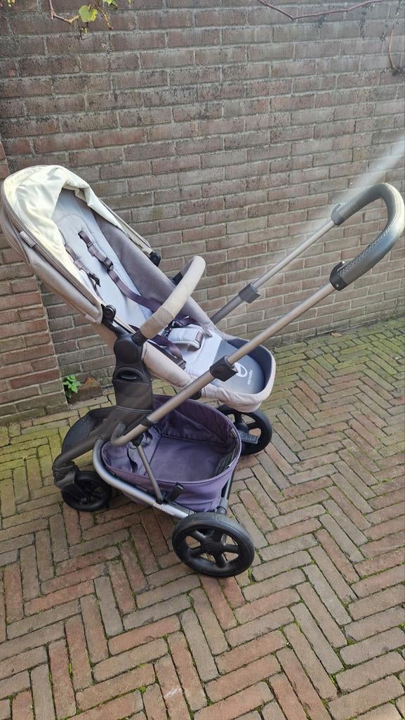 Easywalker kinderwagen met ligbak en regenhoezen, Gebruikt, Combiwagen, Met reiswieg, Ophalen