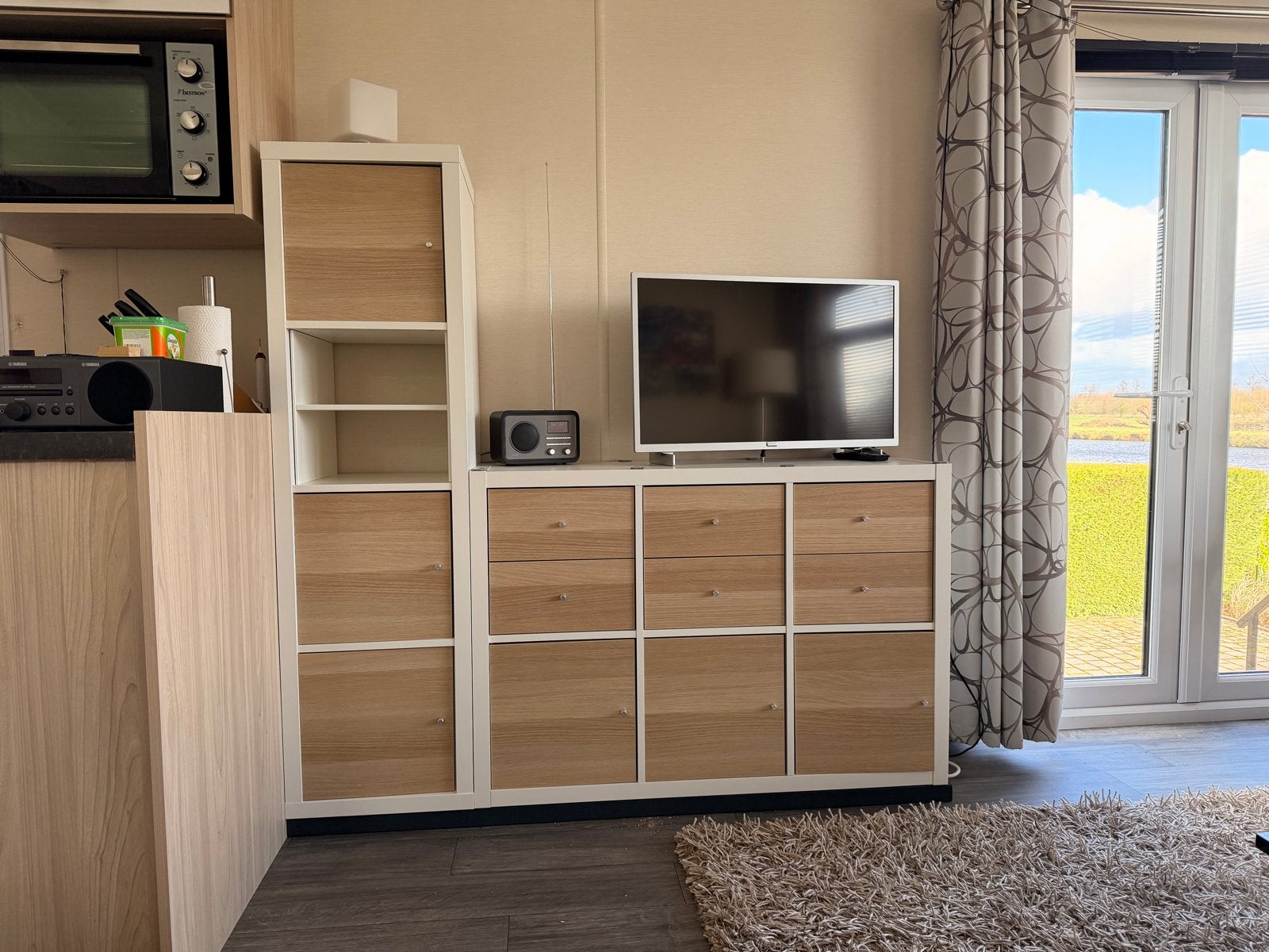 IKEA Kallax kastcombinatie - 4 en 6 vaks met deurtjes/lades, Ophalen, Zo goed als nieuw