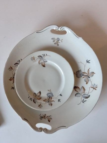 vintage Ivory gebakstel  porselein MZ tsjechoslawakije, Ophalen of Verzenden