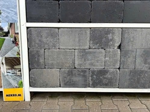 stonique trommel 20x30x5 grijs/zwart, Nieuw, Ophalen of Verzenden, 10 m² of meer, Beton