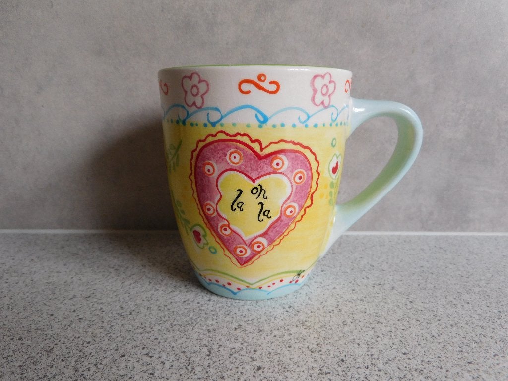 Mok 300 ml. Oh La la JET by ter Steege, Huis en Inrichting, Keuken | Servies, Zo goed als nieuw, Overige stijlen, Mok, Ophalen of Verzenden