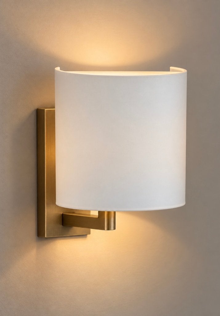 Stout verlichting lampenkap wandlamp twv € 109,- Eric Kuster, Ophalen of Verzenden, Zo goed als nieuw, Crème, Wandlamp