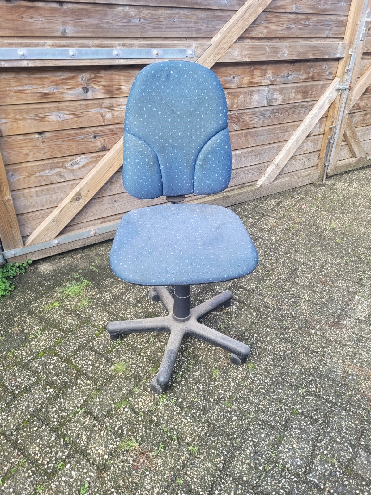 bureaustoel, Ophalen, Gebruikt, Blauw, Bureaustoel
