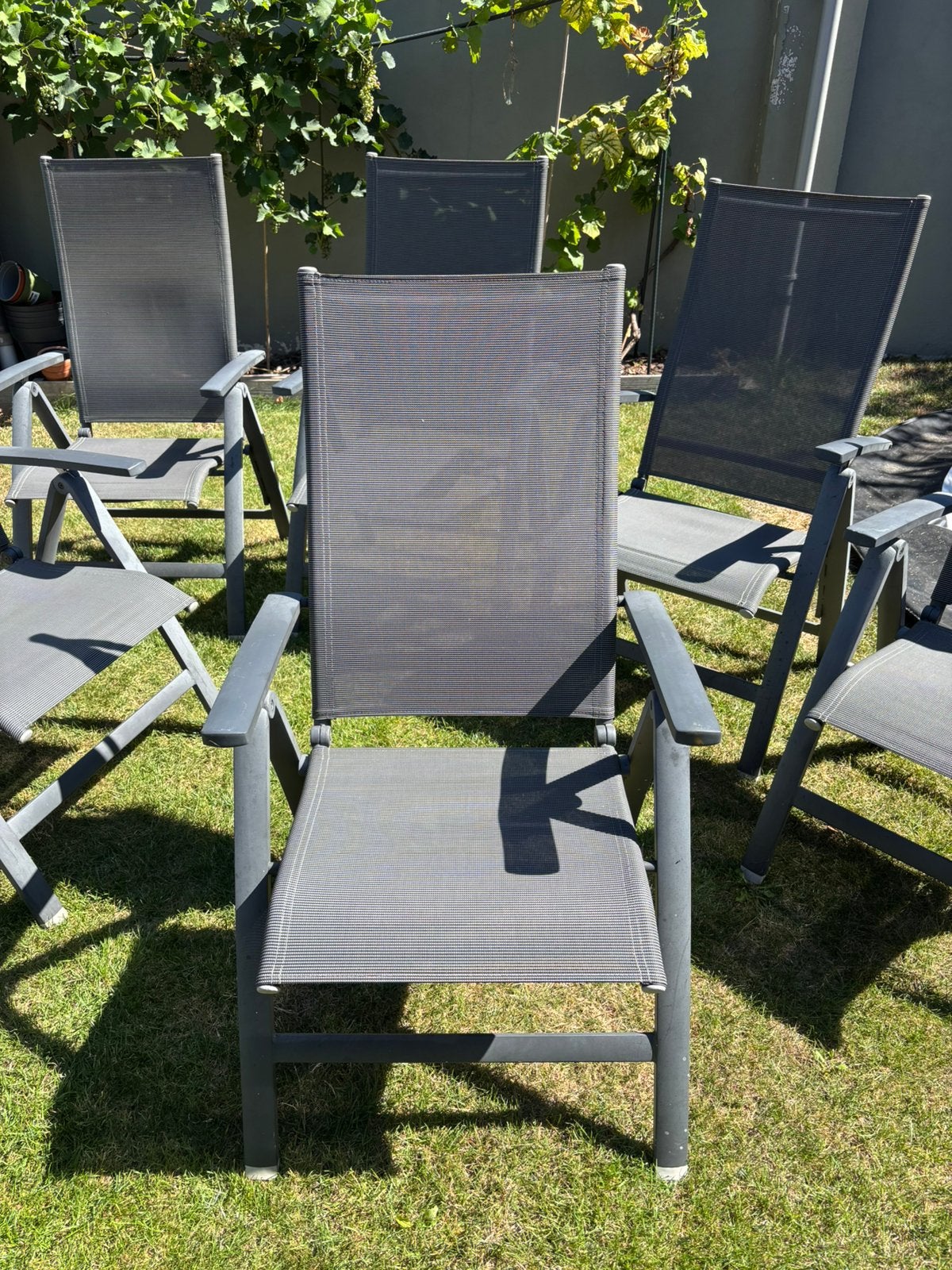 6 tuinstoelen van de Intratuin, Tuin en Terras, Ophalen, Zo goed als nieuw, Kunststof