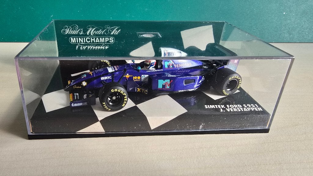 Minichamps Simtek Ford S951 J. Verstappen Formule 1 model, Ophalen of Verzenden, Zo goed als nieuw, Auto, MiniChamps