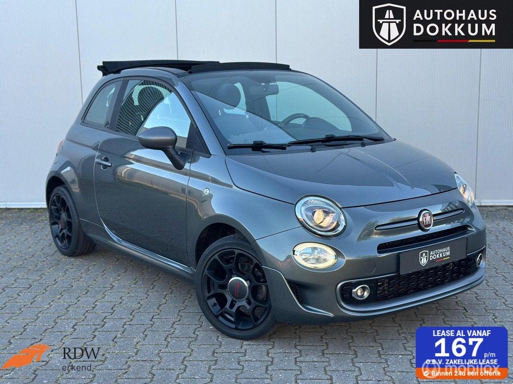 Fiat 500 C 1.2 Sport / Virtual / Apple Carplay / Cabrio, Voorwielaandrijving, Gebruikt, 4 cilinders, 23 km/l