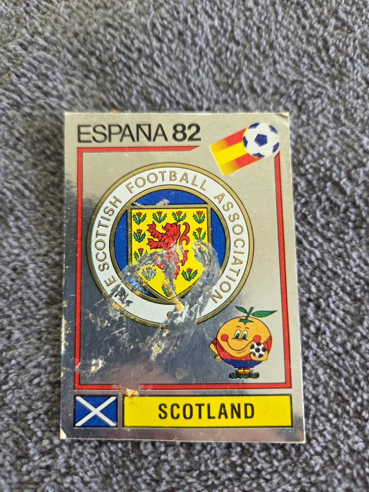 Panini ESPANA 82 Voetbalplaatje Schotland, Ophalen of Verzenden, Gebruikt, Buitenlandse clubs, Poster, Plaatje of Sticker