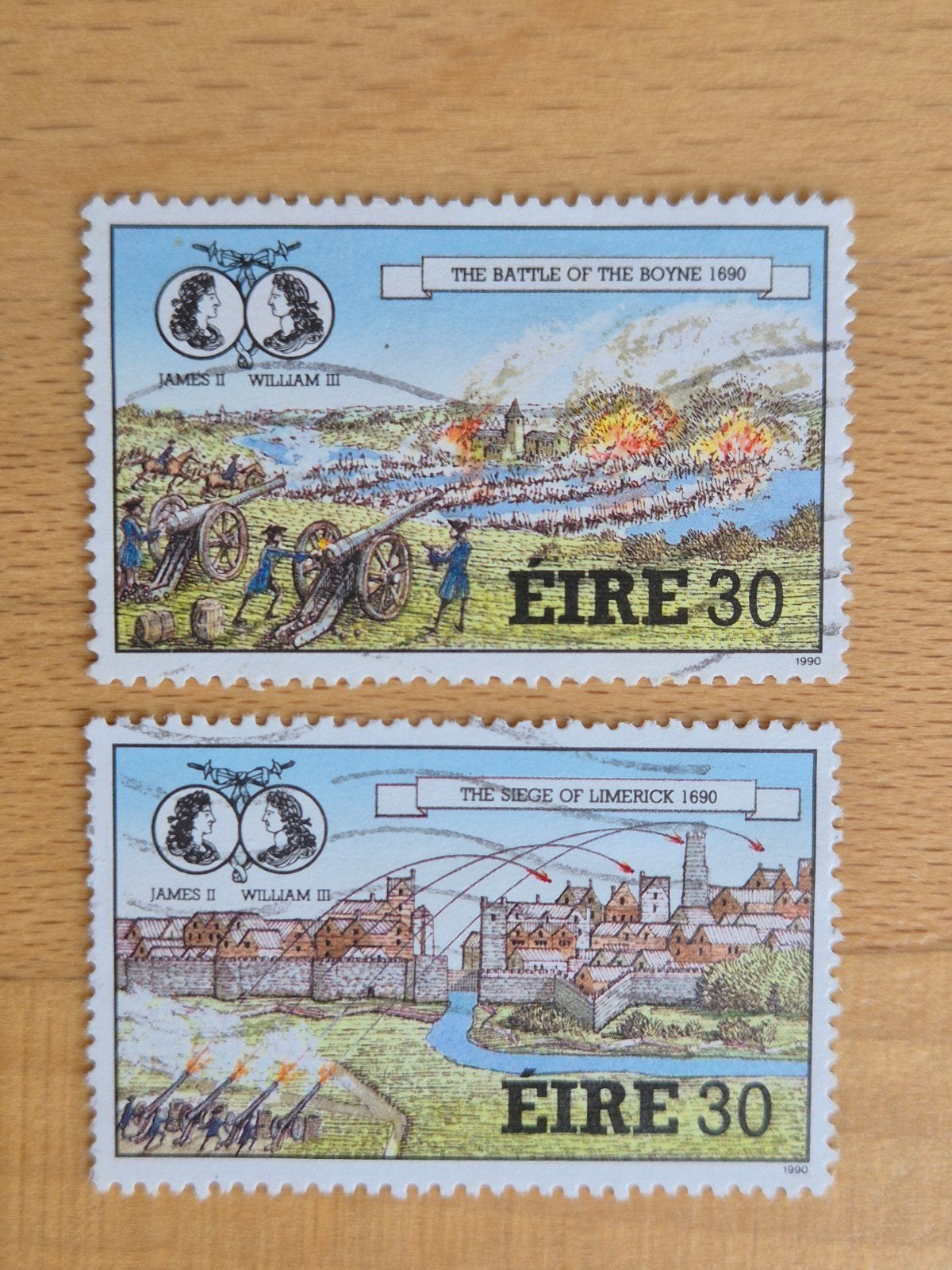 Ierland 1990 William-oorlog, Ophalen of Verzenden, Ierland, Gestempeld