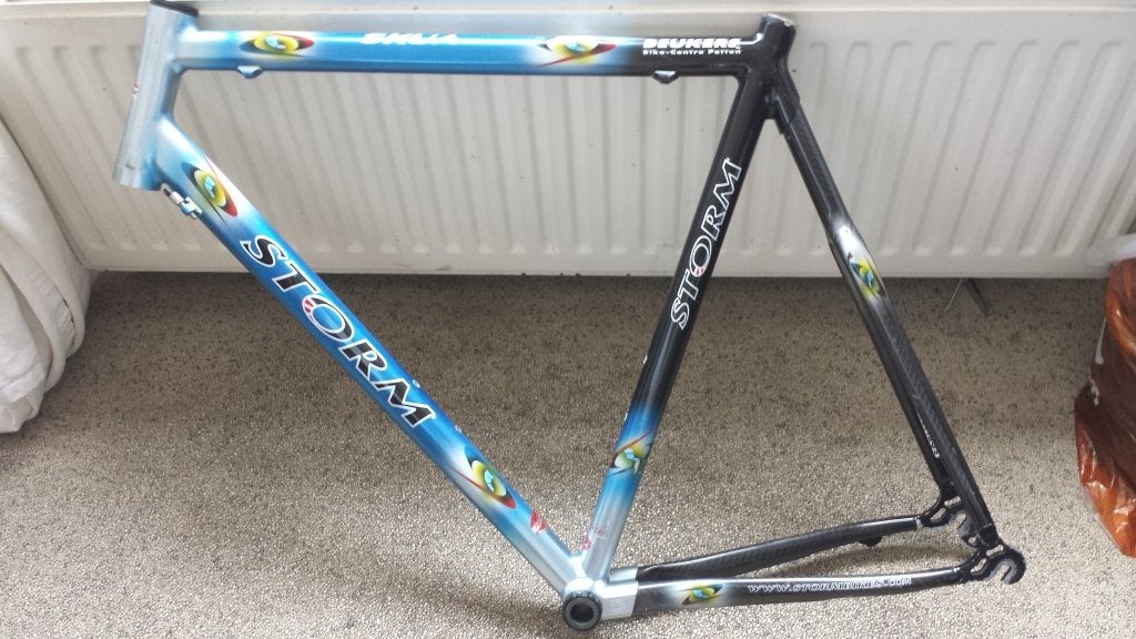 storm frame racefiets alu carbon 28 wielen 700c 57,5cm, Fietsen en Brommers, Fietsen | Racefietsen, Gebruikt, Meer dan 20 versnellingen