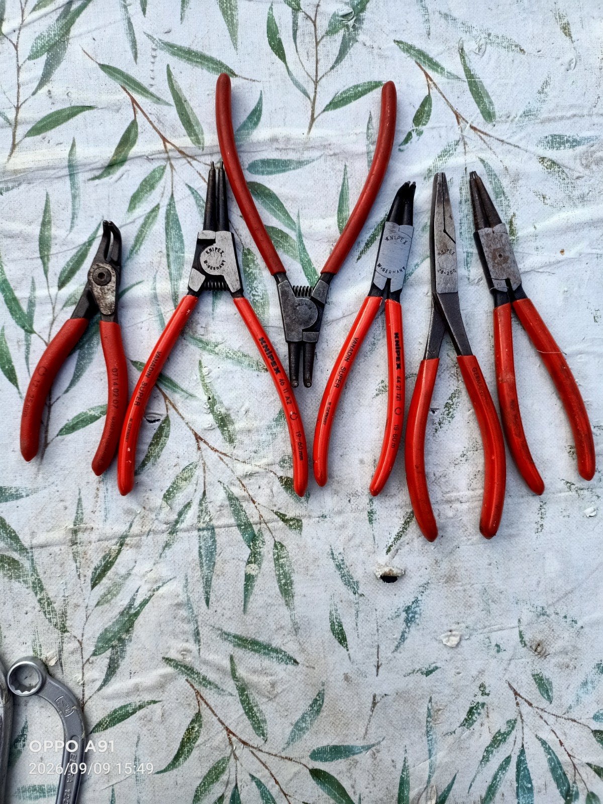 Knipex tangen set - diverse tangen, Ophalen of Verzenden, Gebruikt, Tang, Knipex