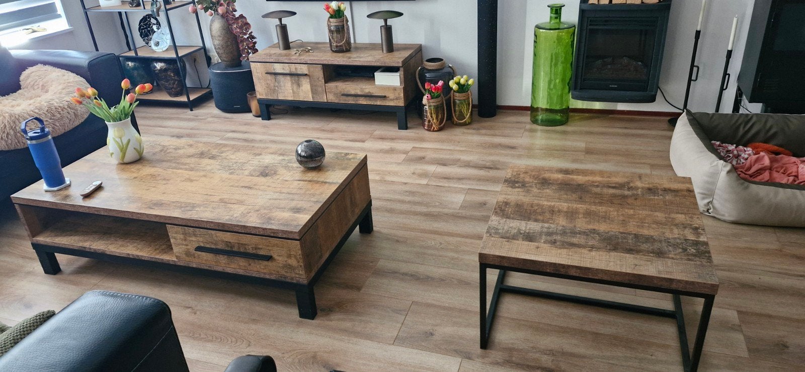 Salontafel, TV meubel & Bijzettafel in 1 koop, Ophalen, Gebruikt