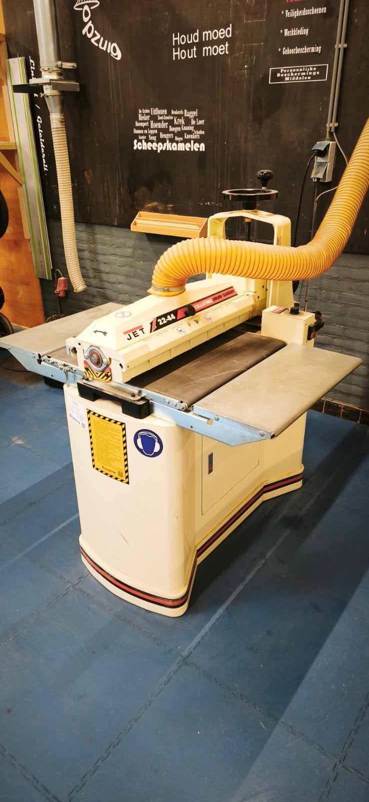 JET 22-44 Plus Schuurmachine - Breedbandschuurmachine, Doe-het-zelf en Verbouw, Ophalen of Verzenden, Gebruikt, 1200 watt of meer