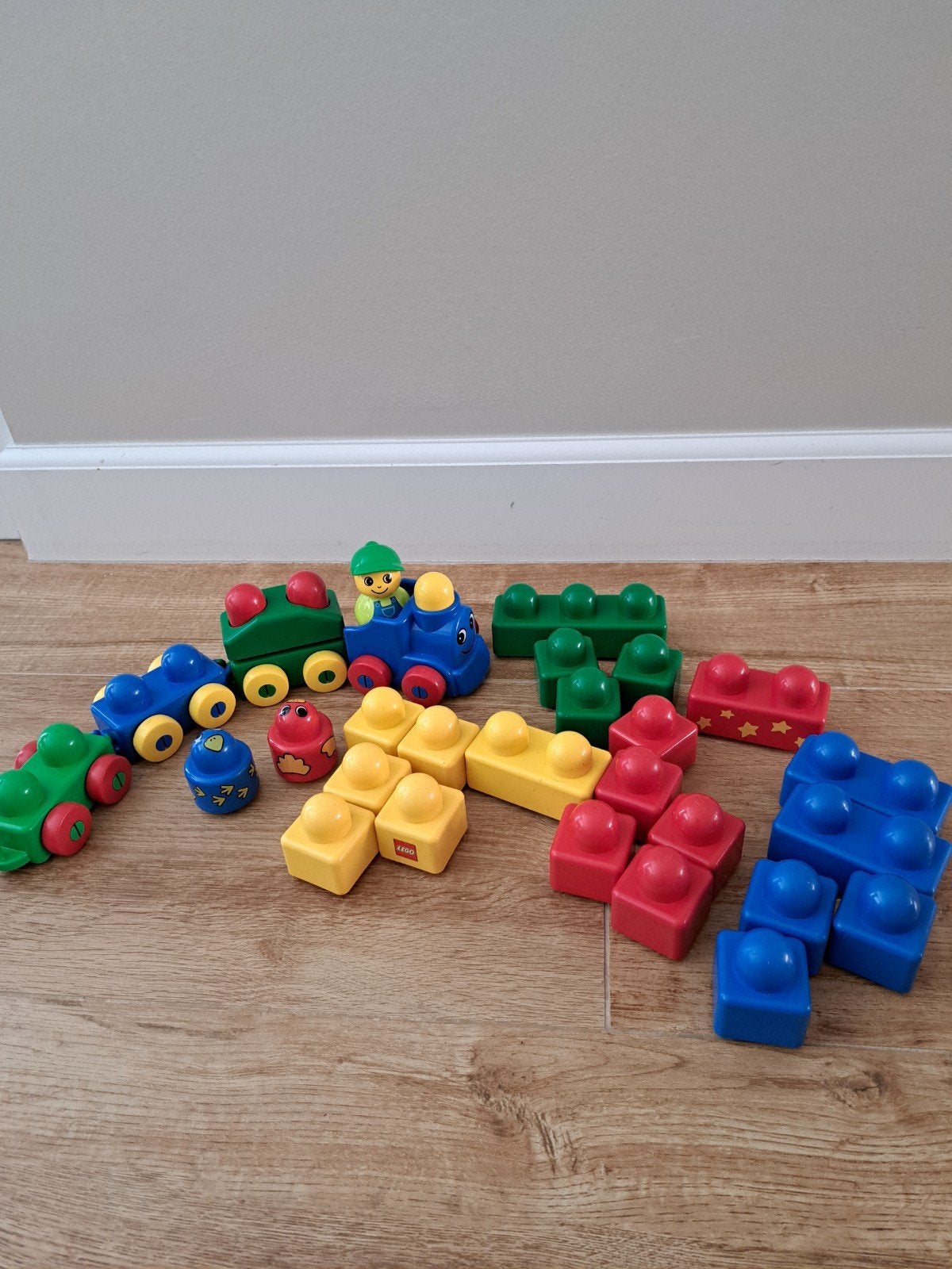 Lego Duplo Trein en blokken set PRIMO, Gebruikt, Overige thema's, Ophalen of Verzenden, Duplo