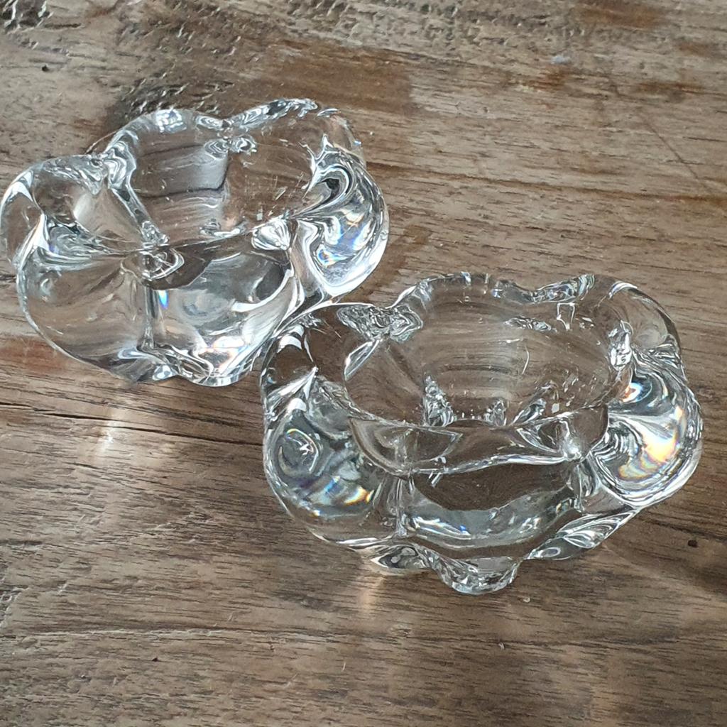 Daum France kristal glas peper en zout, Antiek en Kunst, Ophalen of Verzenden