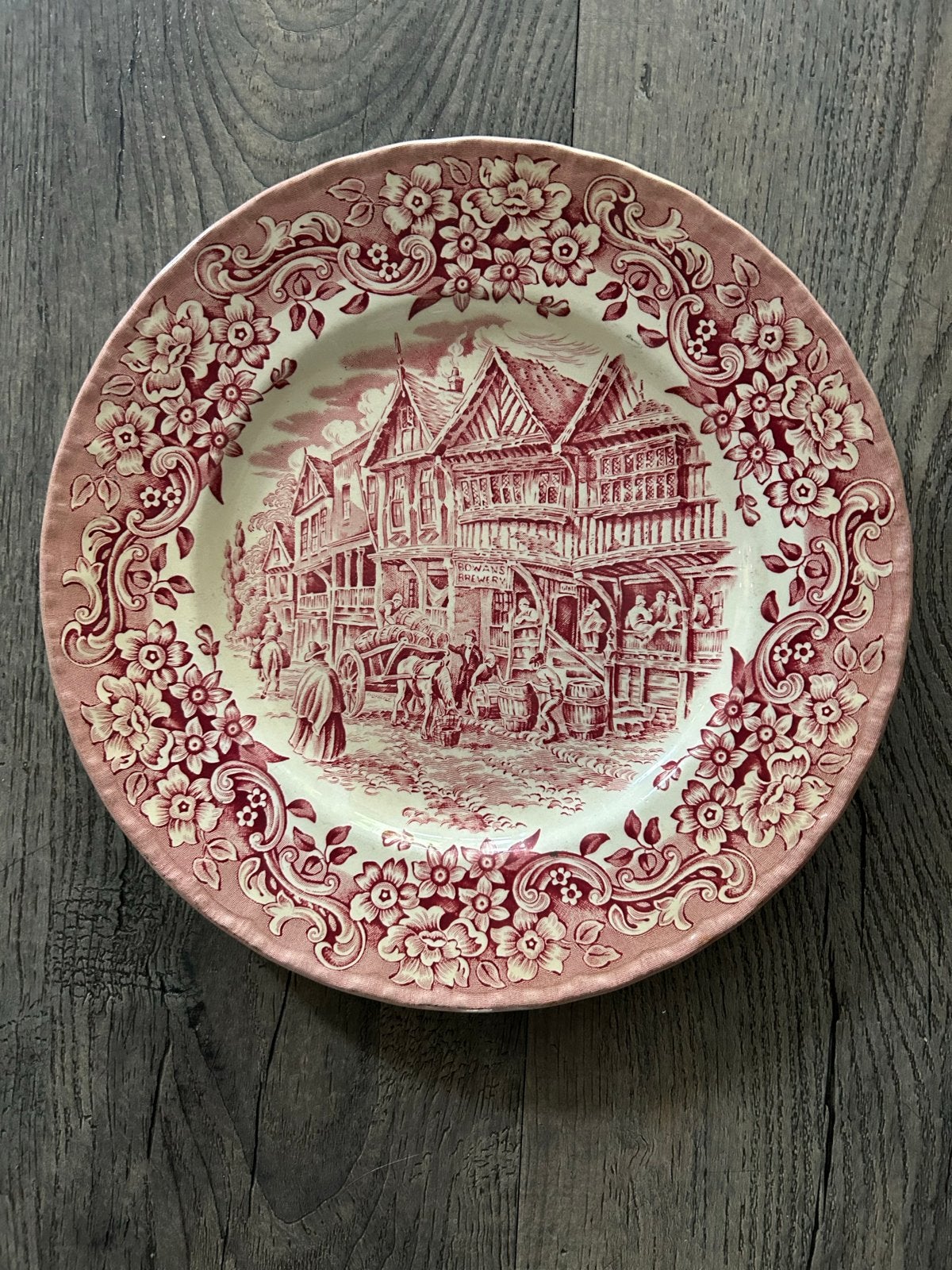 Royal Tudor Ware 17th Century England decoratieve bord, Ophalen