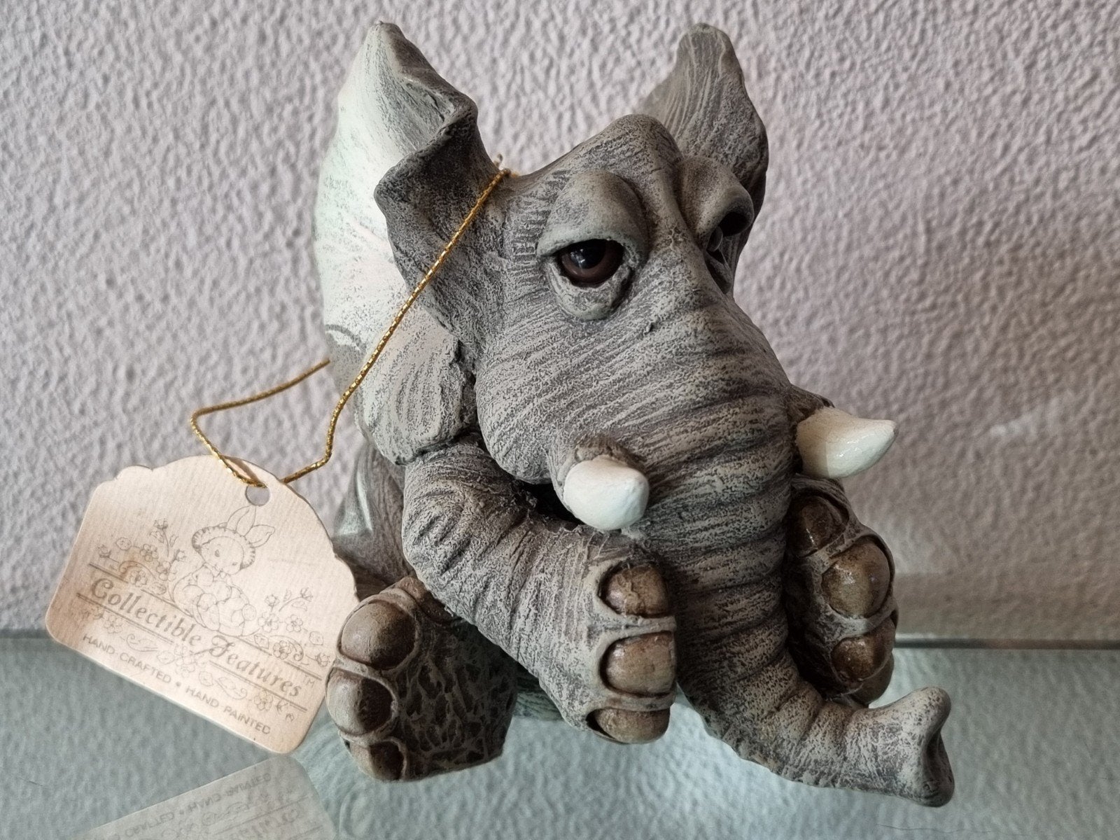 VNT,1998,SEALMARK OLIFANT BEELDJE,9.5cm,Tag/Sticker,Nieuw!, Verzamelen, Ophalen of Verzenden, Nieuw, Dier