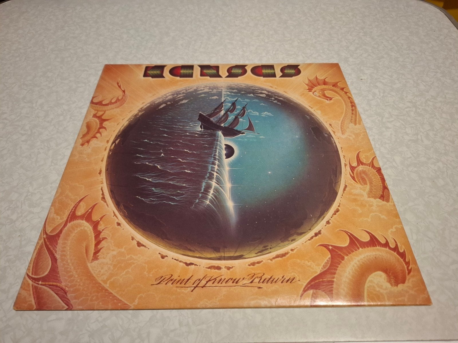 Kansas " Point of know Return "LP  gesigneerd 1977 ZELDZAAM, Cd's en Dvd's, Vinyl | Rock, Ophalen of Verzenden, Zo goed als nieuw