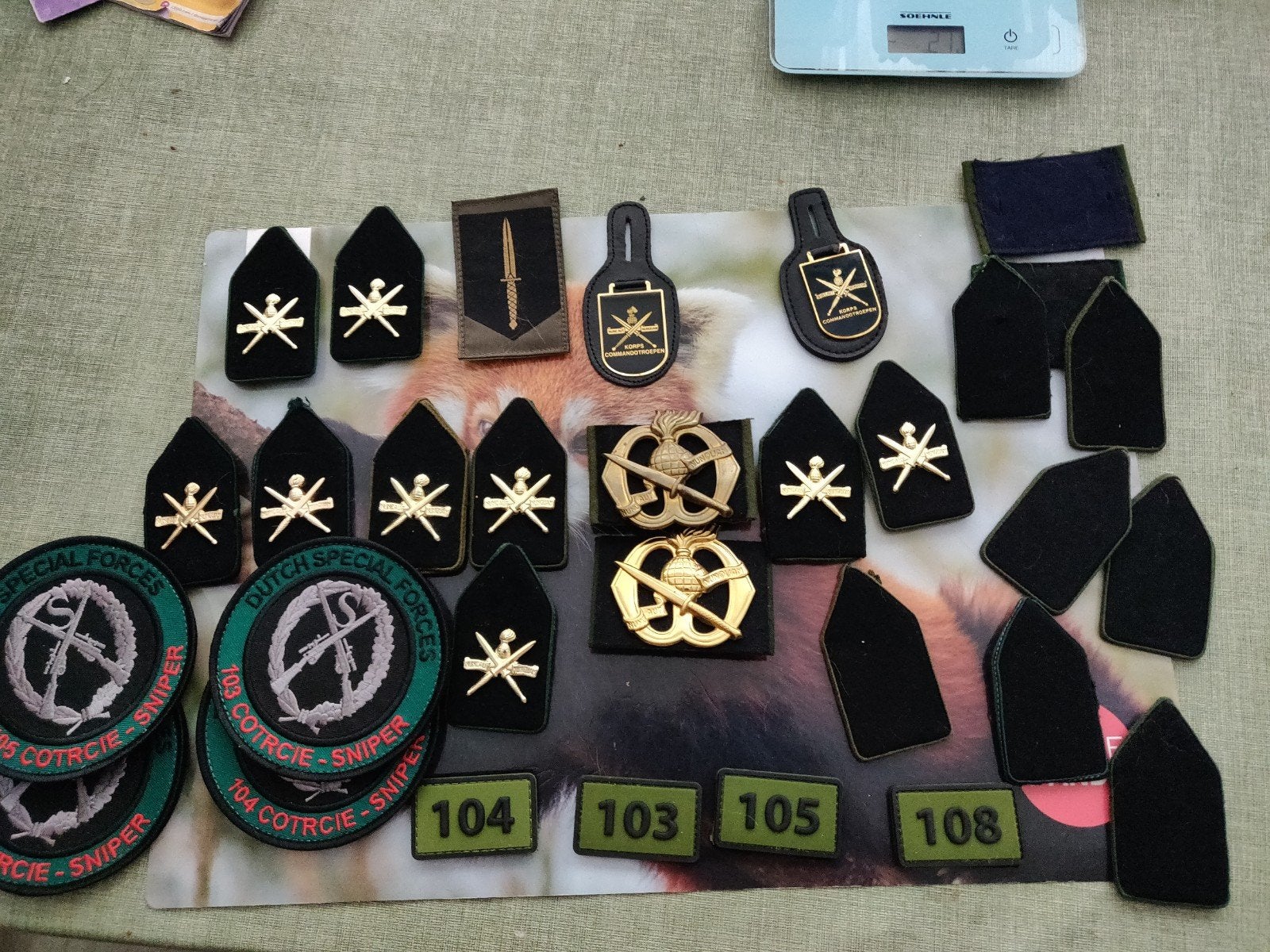 Grote set commando, Verzenden, Landmacht, Nederland, Embleem of Badge
